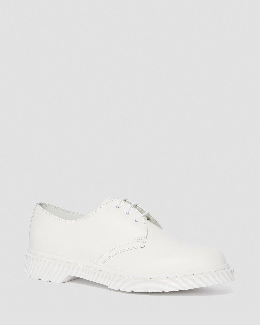 Zapatos Oxford Dr Martens 1461 Mono Smooth Leather Mujer Blancas | 14509555