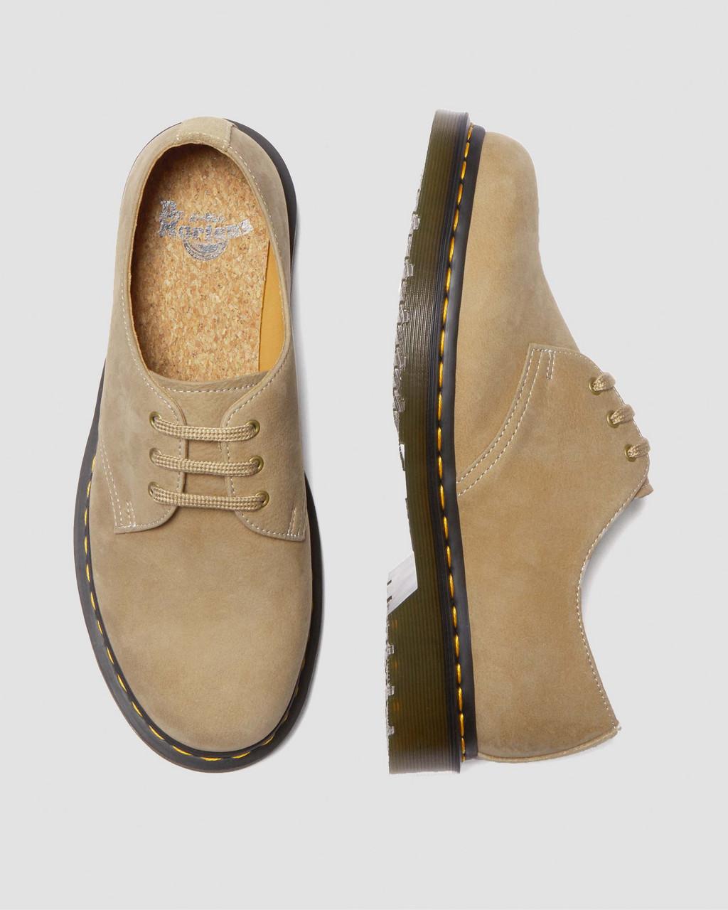 Zapatos Oxford Dr Martens 1461 Tumbled Nubuck Leather Hombre Marrones | 92340158