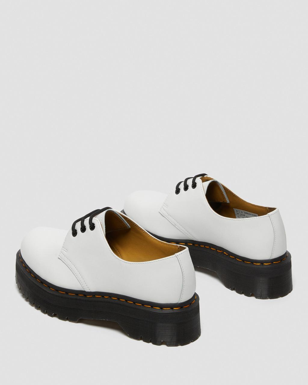 Zapatos Plataforma Dr Martens 1461 Smooth Leather Hombre Blancas | 40069563