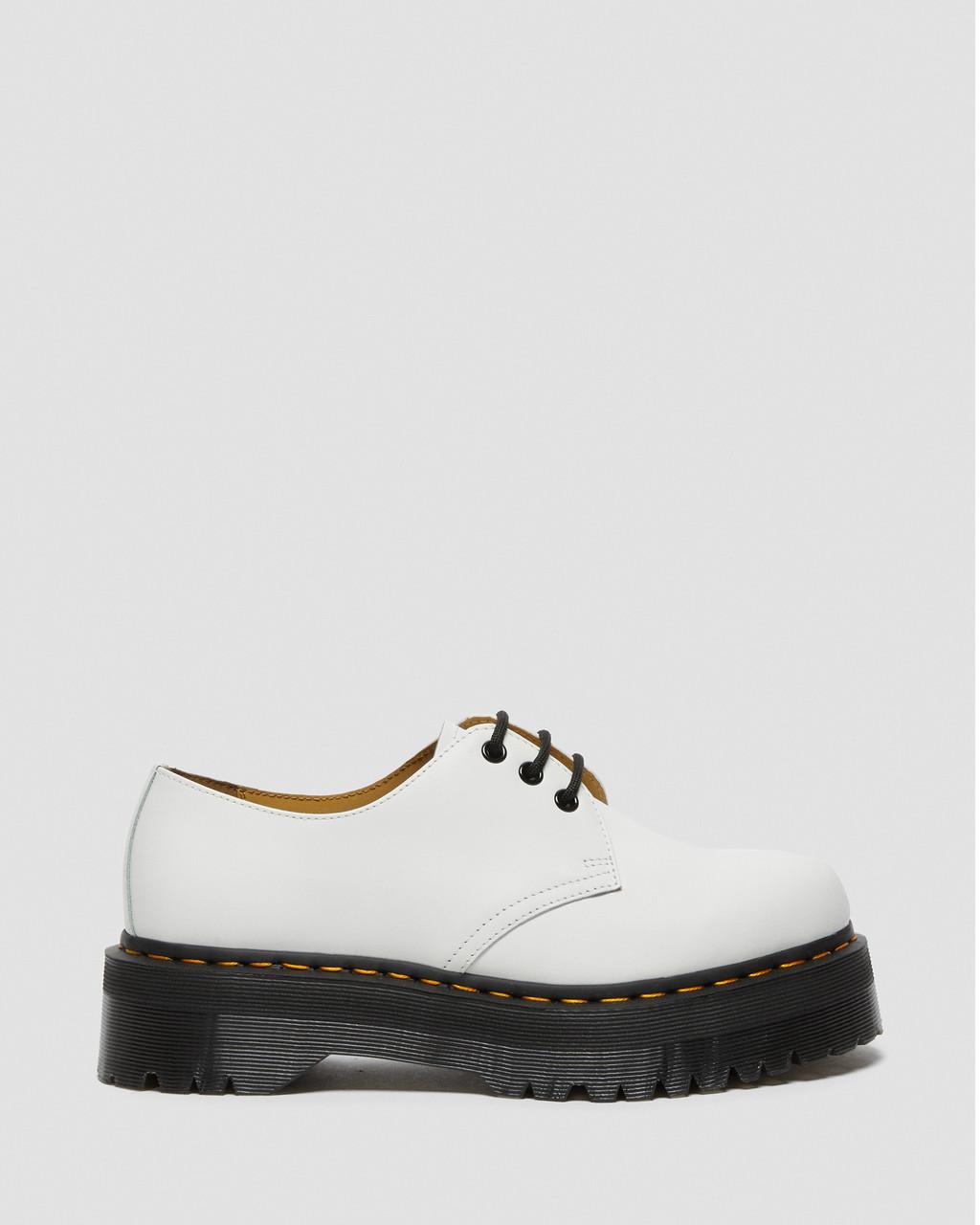 Zapatos Plataforma Dr Martens 1461 Smooth Leather Hombre Blancas | 40069563