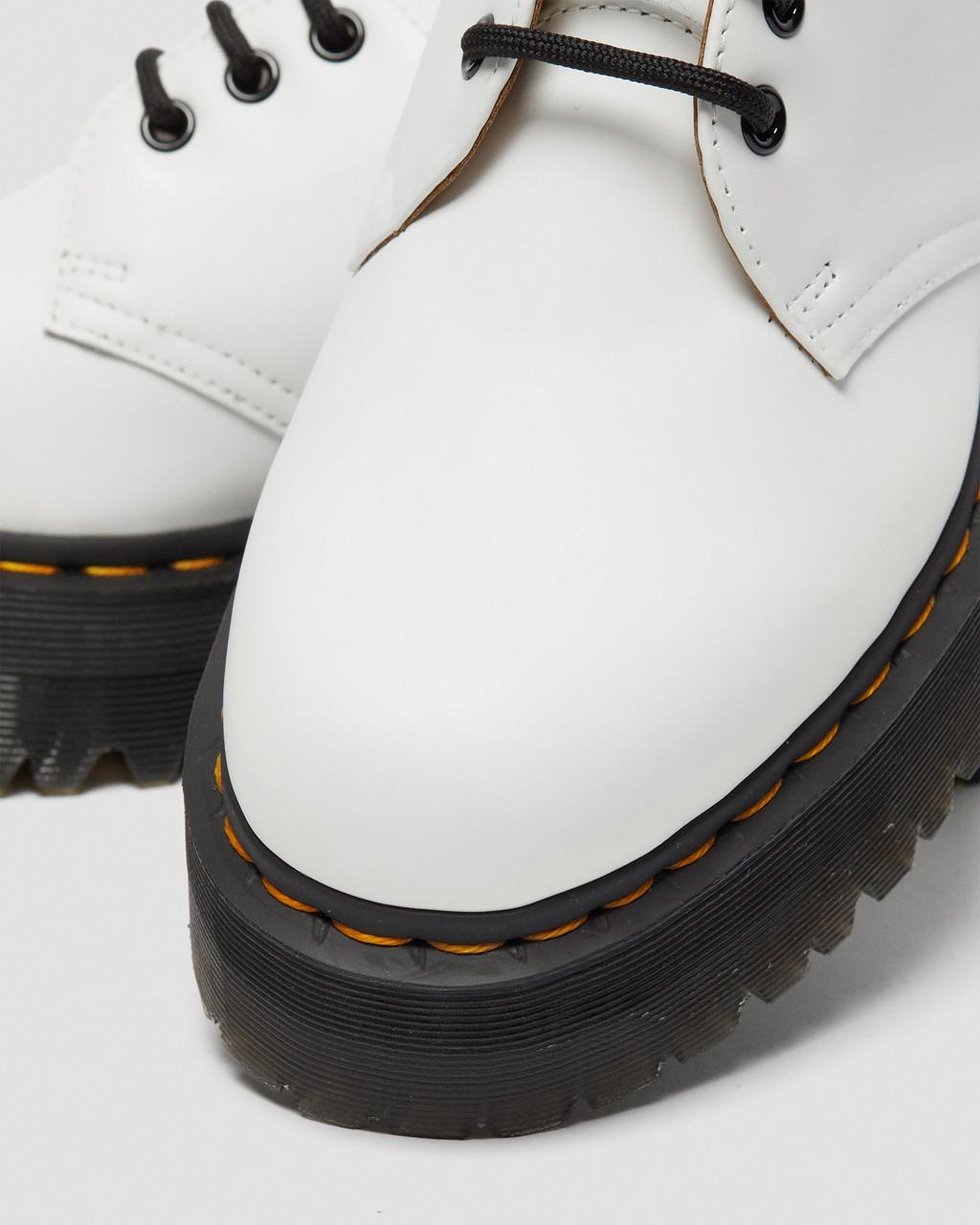 Zapatos Plataforma Dr Martens 1461 Smooth Leather Hombre Blancas | 40069563