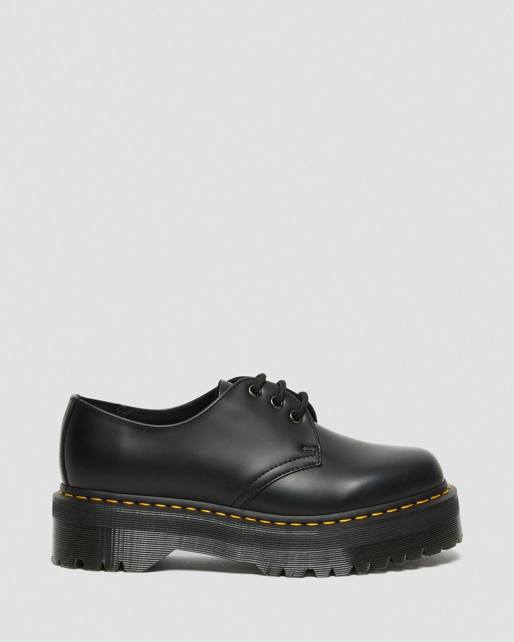 Zapatos Plataforma Dr Martens 1461 Smooth Leather Mujer Negras | 34280157