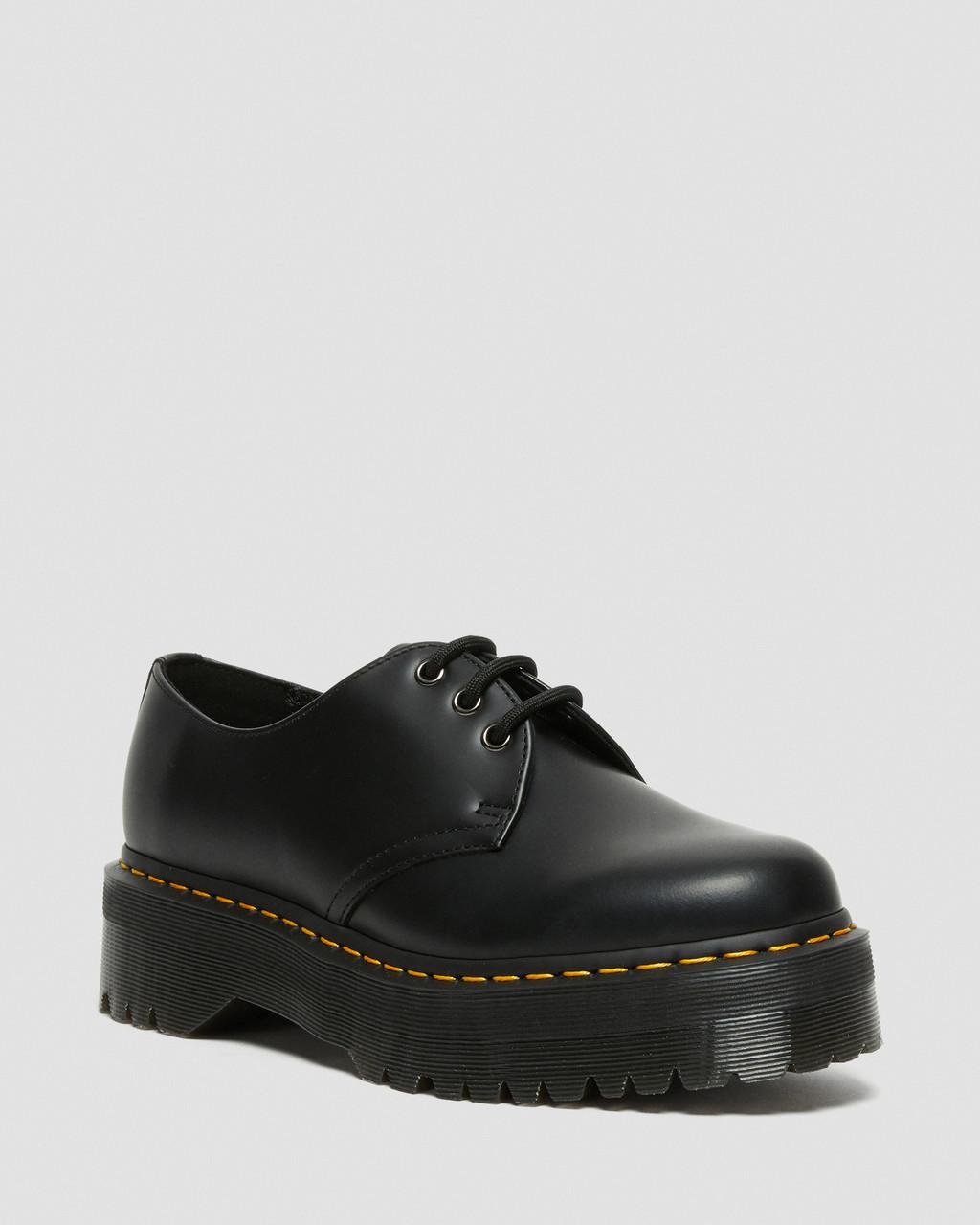 Zapatos Plataforma Dr Martens 1461 Smooth Leather Mujer Negras | 34280157
