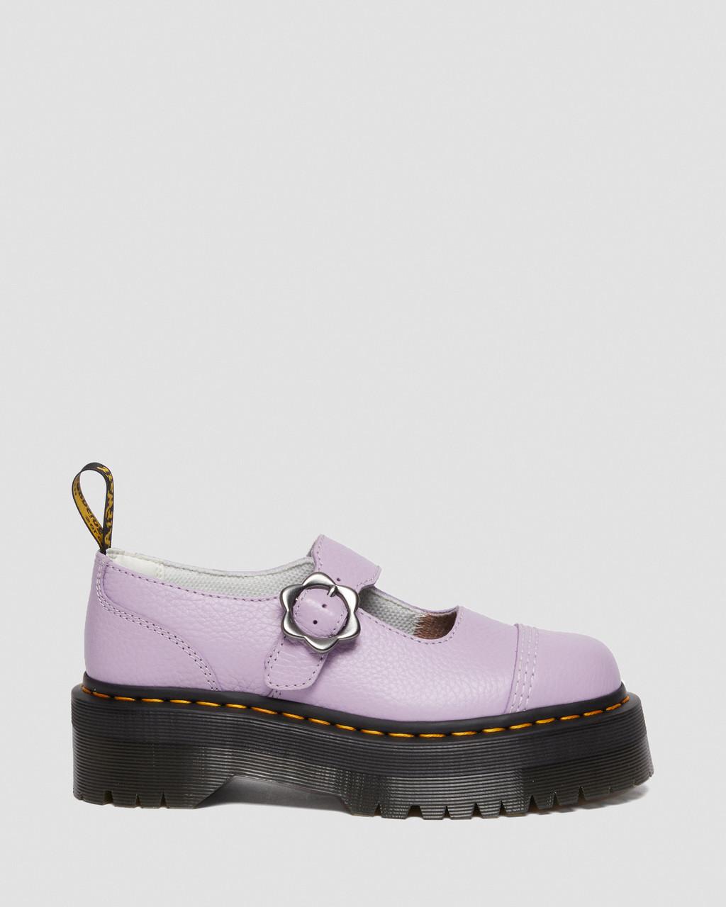 Zapatos Plataforma Dr Martens Addina Flower Buckle Leather Mujer Moradas | 23174663
