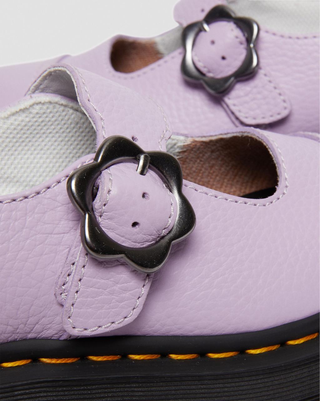 Zapatos Plataforma Dr Martens Addina Flower Buckle Leather Mujer Moradas | 23174663