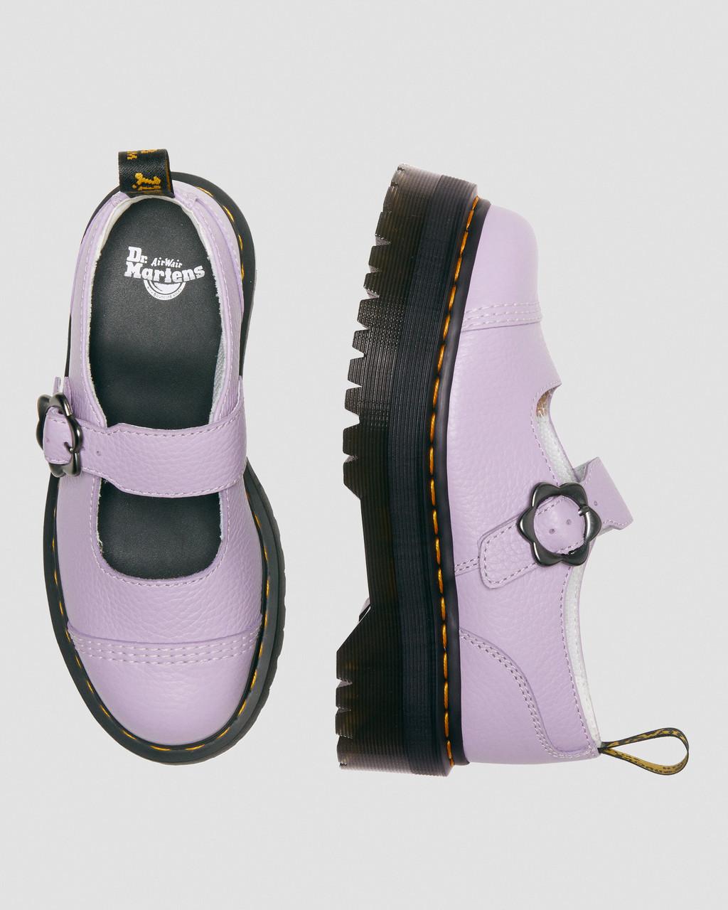Zapatos Plataforma Dr Martens Addina Flower Buckle Leather Mujer Moradas | 23174663