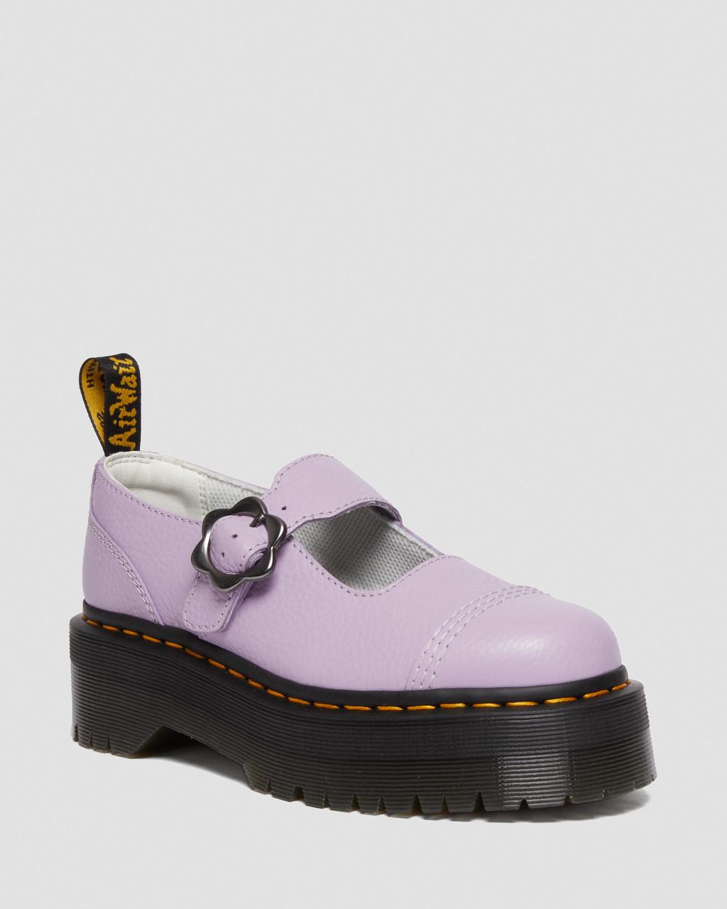 Zapatos Plataforma Dr Martens Addina Flower Buckle Leather Mujer Moradas | 23174663